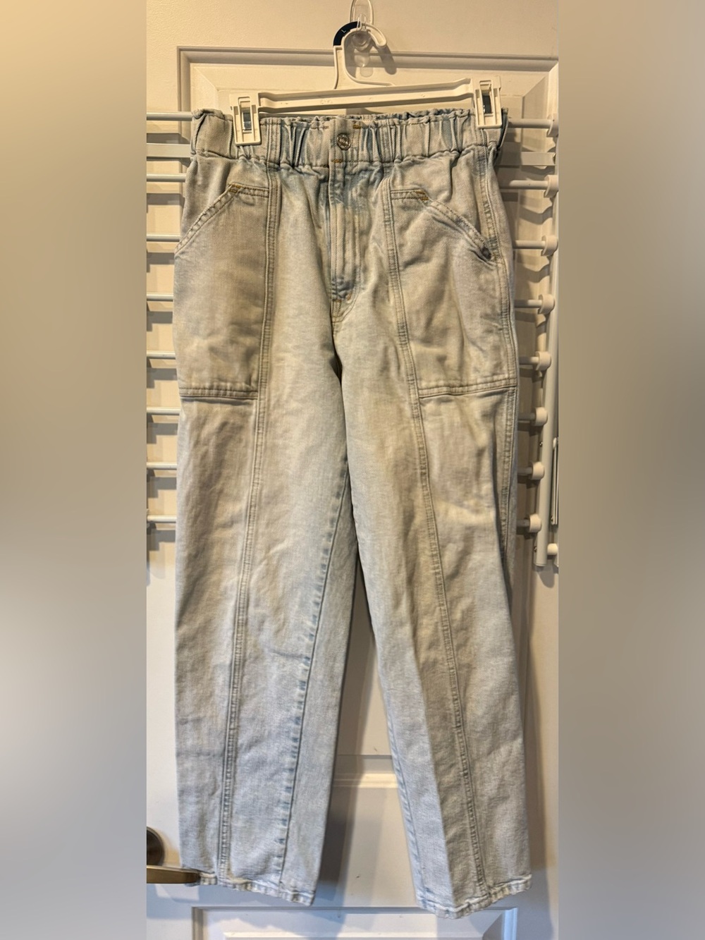 MOTHER Light Blue Straight Leg Jeans